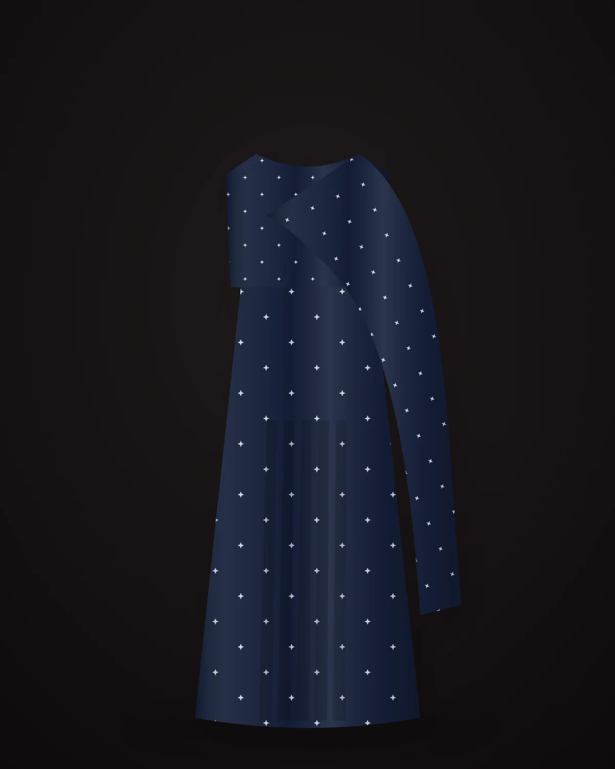 Midnight Sequin Reception Saree